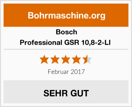 Bosch Professional GSR 10,8-2-LI  Test