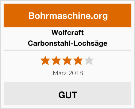 Wolfcraft Carbonstahl-Lochsäge Test