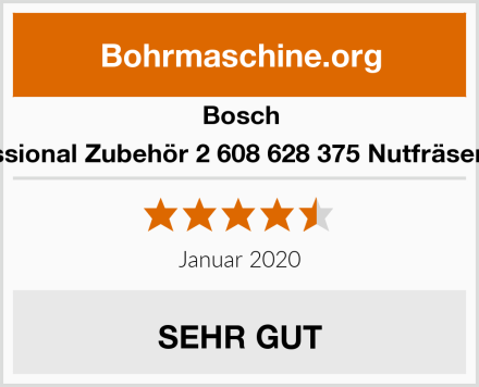 Bosch Professional Zubehör 2 608 628 375 Nutfräser 8 mm Test