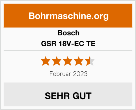 Bosch GSR 18V-EC TE Test