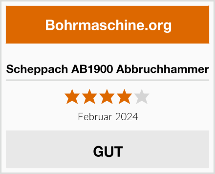  Scheppach AB1900 Abbruchhammer Test