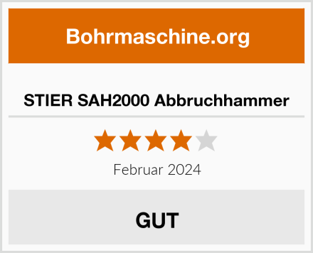  STIER SAH2000 Abbruchhammer Test