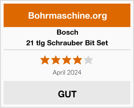 Bosch 21 tlg Schrauber Bit Set Test