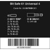 Wera Bit-Safe 61 Universal 4 Bit-Set